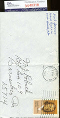 Karl Spooner 1955 Dodgers Signed Jsa Envelope Authentic Autograph