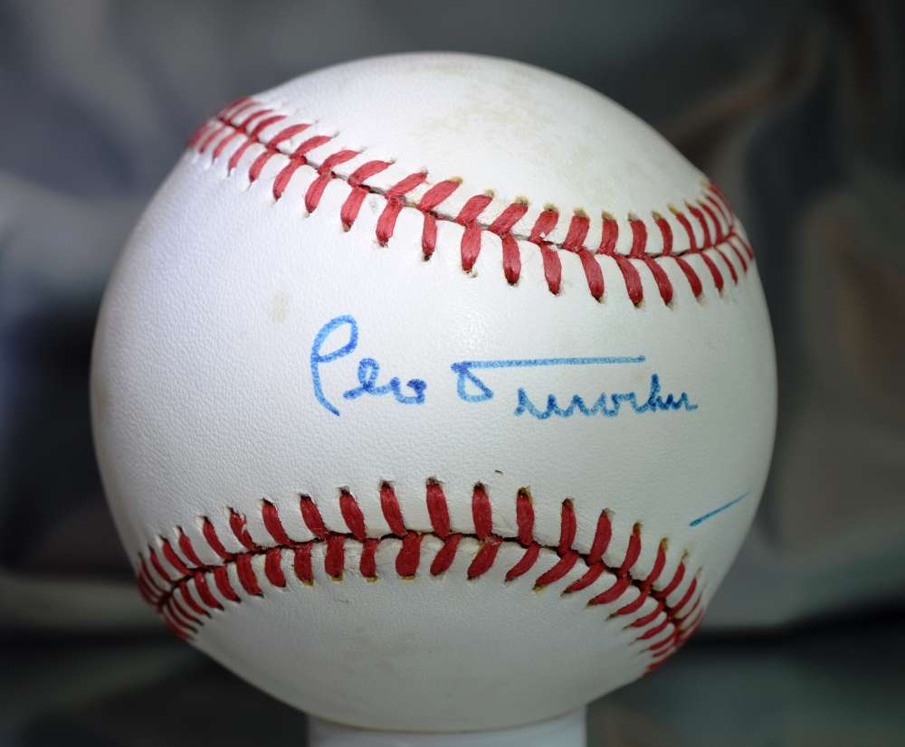 Leo Durocher Jsa Certed National League Autograph Baseball Authentic Signed
