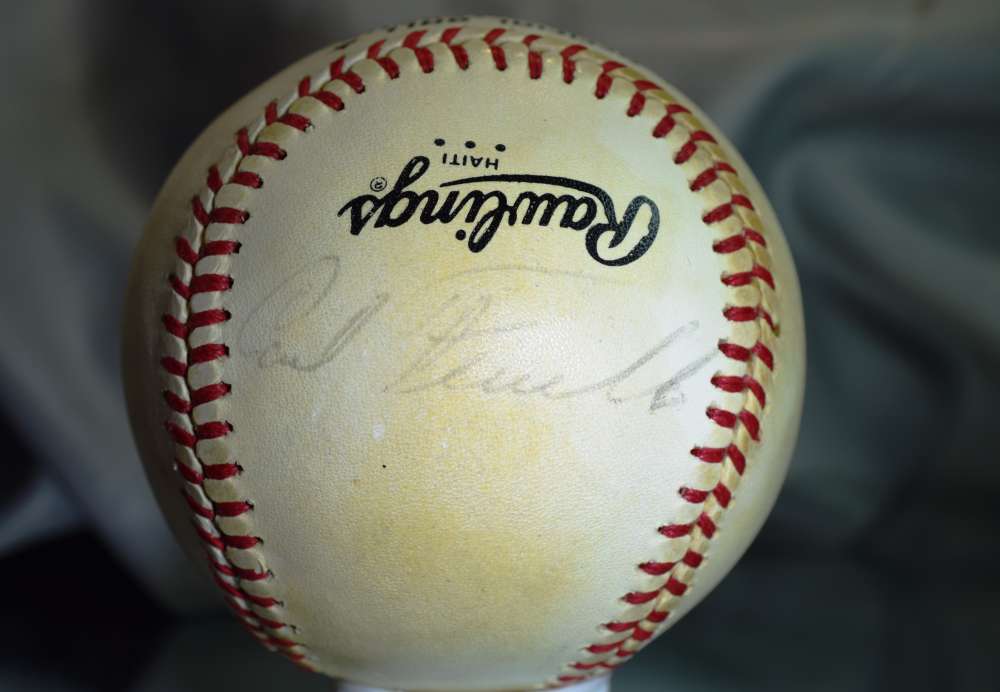 Carl Furillo Jsa Feeney National League Autograph Baseball Authentic Signed