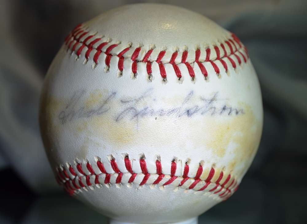 Freddie Lindstrom Jsa Feeney National League Autograph Baseball Authentic Signed