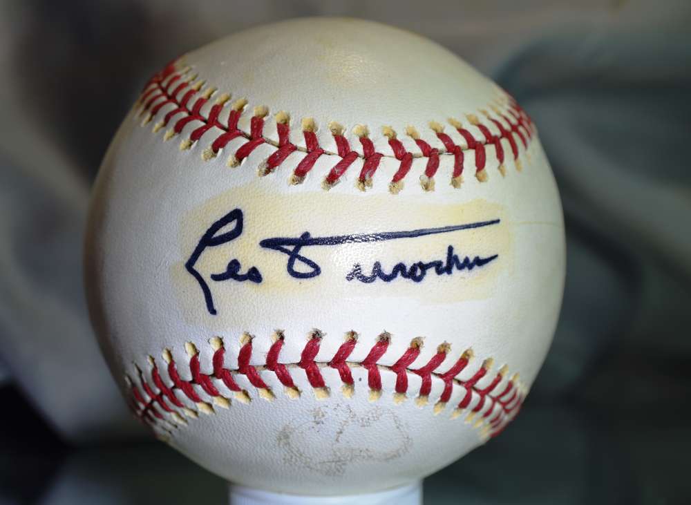 Leo Durocher Jsa Macphail Spalding American League Autograph Baseball Signed