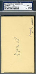 Jim Konstanty 1951 Signed Psa/dna Cert Gpc Govt Pc Authentic Autograph