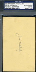 Jim Konstanty 1951 Signed Psa/dna Cert Gpc Govt Pc Authentic Autograph