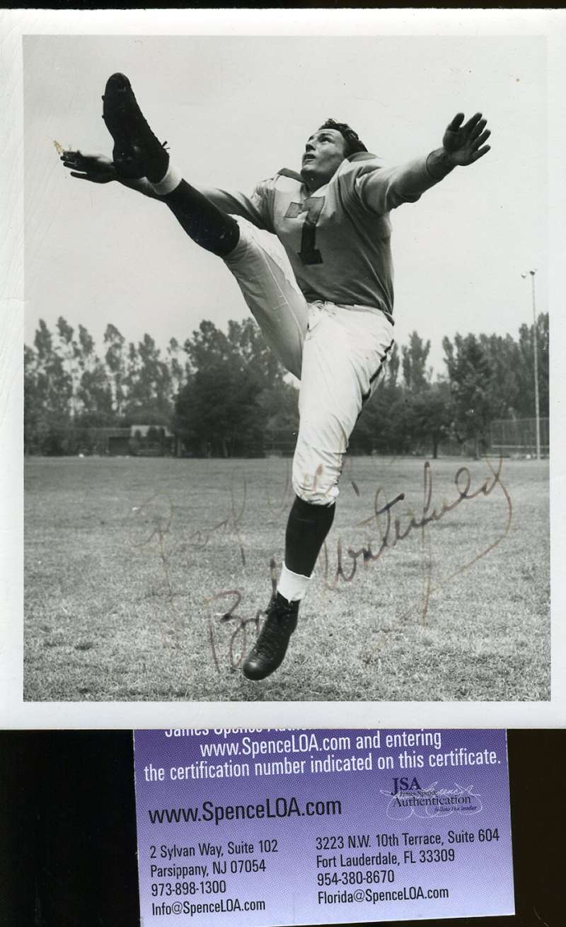 Bob Waterfiled Signed Jsa 4x6 Vintage Photo Authentic Autograph