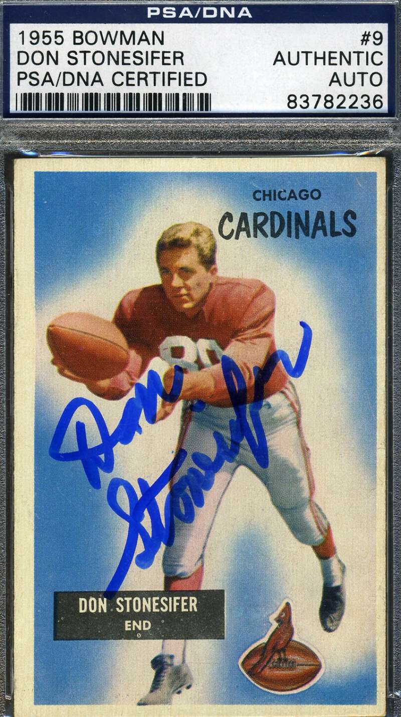 Don Stonesifer 1955 Bowman Signed Psa/dna Certified Authentic Autograph