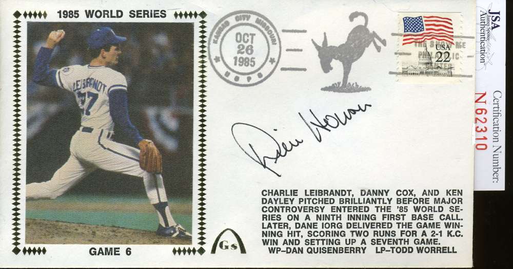 Dick Howser Jsa Certed Signed 1985 World Series Fdc Authentic Autograph