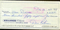 Dave Robinson Certified Jsa Green Bay Packers Personal Check Authentic Autograph
