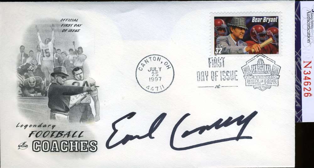 Earl Campbell Certified Jsa Fdc Authentic Autograph