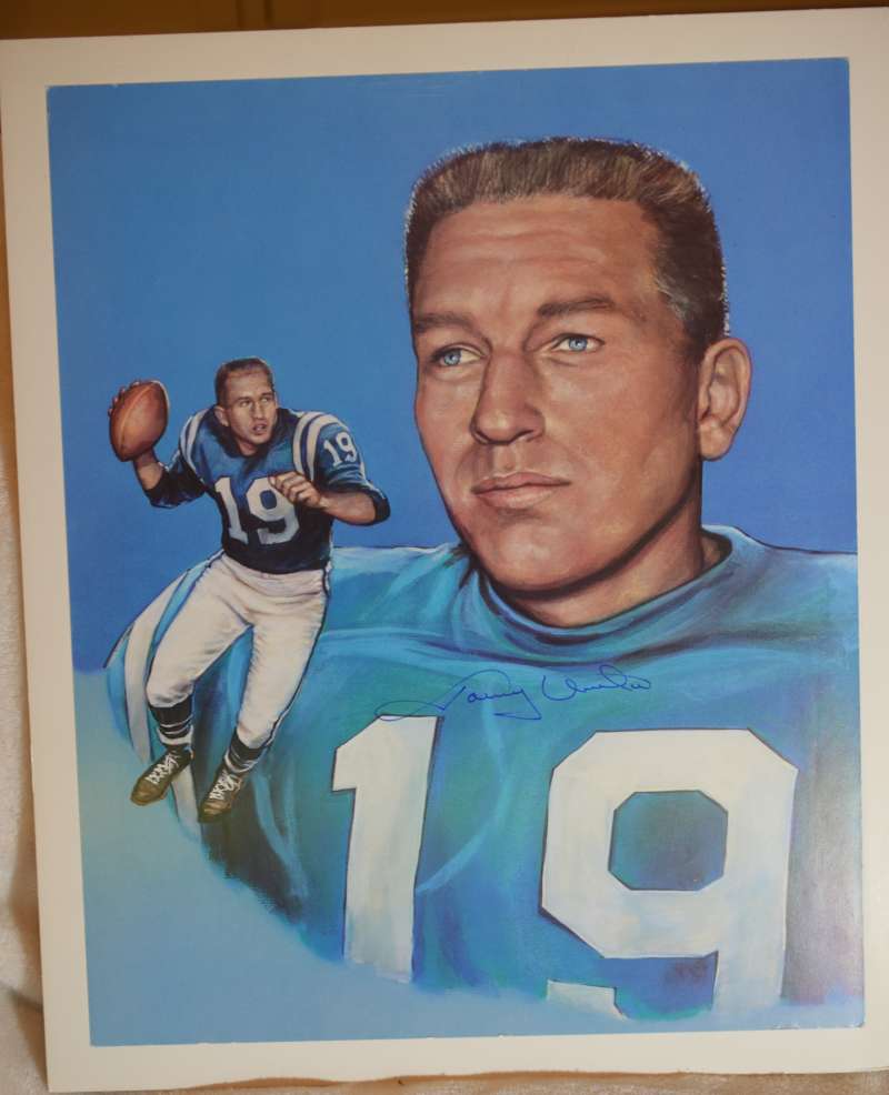 Johnny Unitas Certified Jsa 8x10 Photo Authentic Autograph