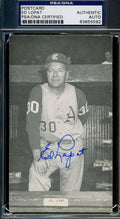 Ed Lopat Psa/dna Photo Postcard Signed Authentic Autograph