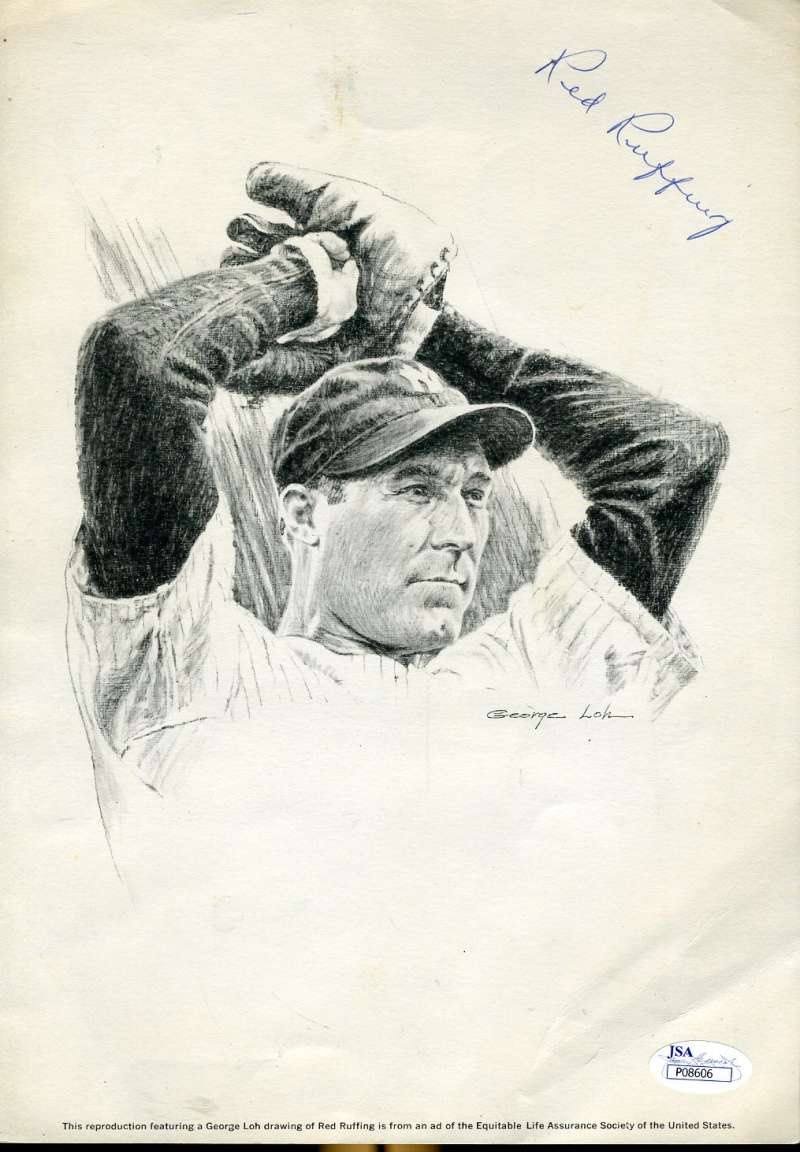 Red Ruffing Jsa Signed Certified 8x11 Photo Authentic Autograph
