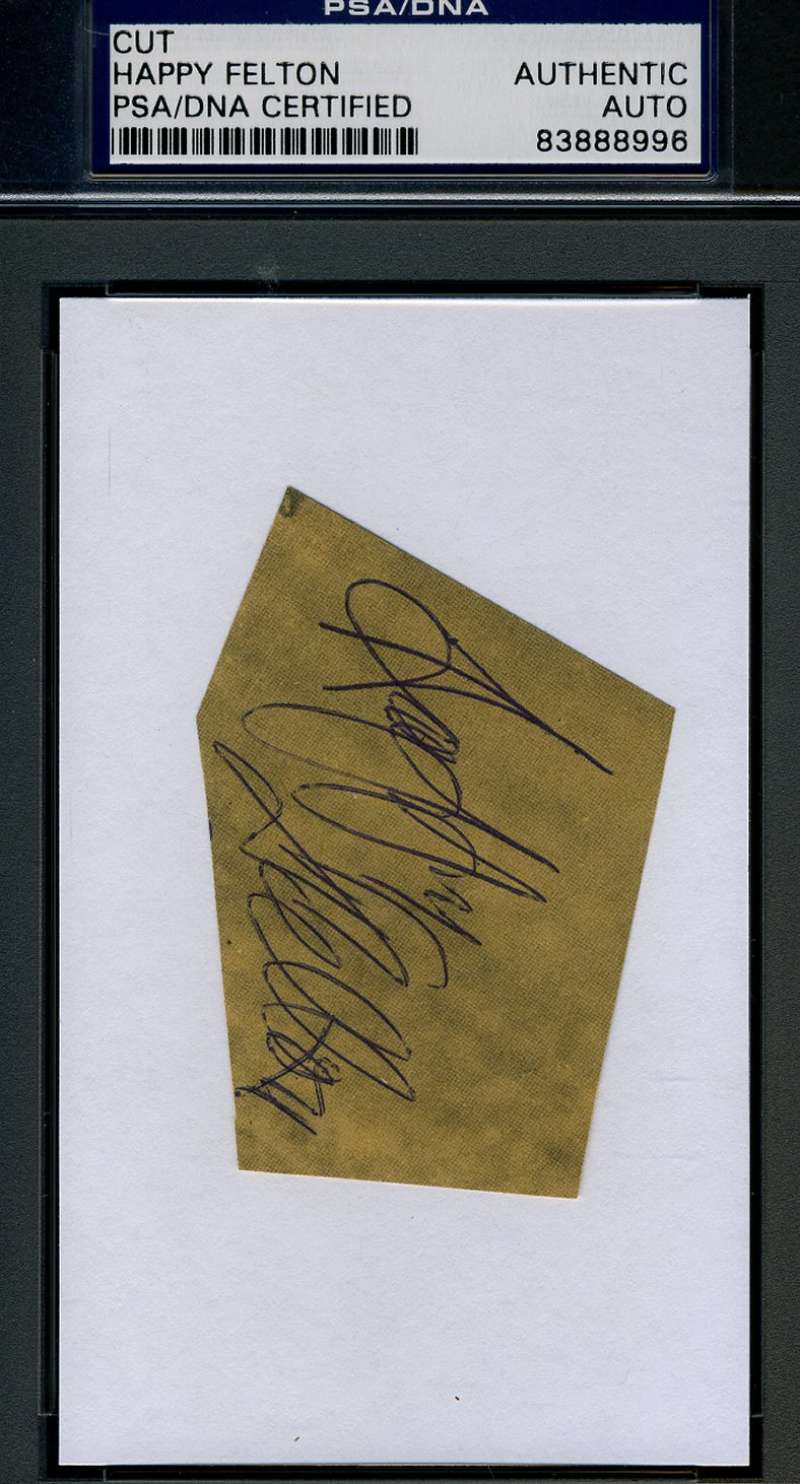 Happy Felton Brooklyn Signed Psa/dna Certified 3x5 Index Cut Authentic Autograph