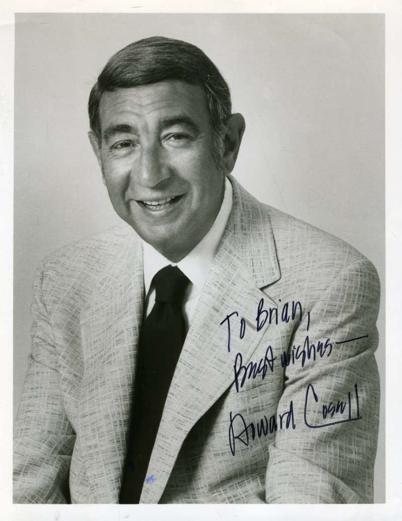 Howard Cosell Signed Psa/dna Cert 7x9 Photo Authentic Autograph