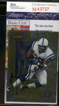 Marshall Faulk 1998 Bowman Jsa Certified Signed Authentic Autograph