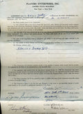 Al Simmons Signed Jsa Contract Notes Letter Etc Authentic Autograph