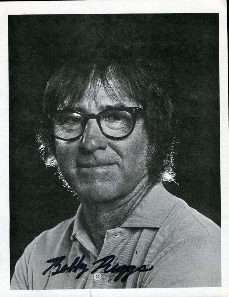Bobby Riggs Jsa Signed 8x10 Photo Authenticated Autograph