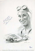 Florence Charwick Swimmer Jsa Signed 8x10 Photo Authenticated Autograph