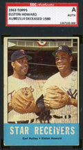 Elston Howard 1963 Topps Sgc Coa Signed Original Authentic Autograph