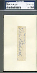 Vern Bickford Psa/dna Coa Hand Signed 3x5 Index Cut Authentic Autograph