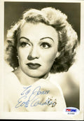 Eve Arden Vintage Psa/dna Coa Hand Signed 5x7 Photo Authentic Autograph