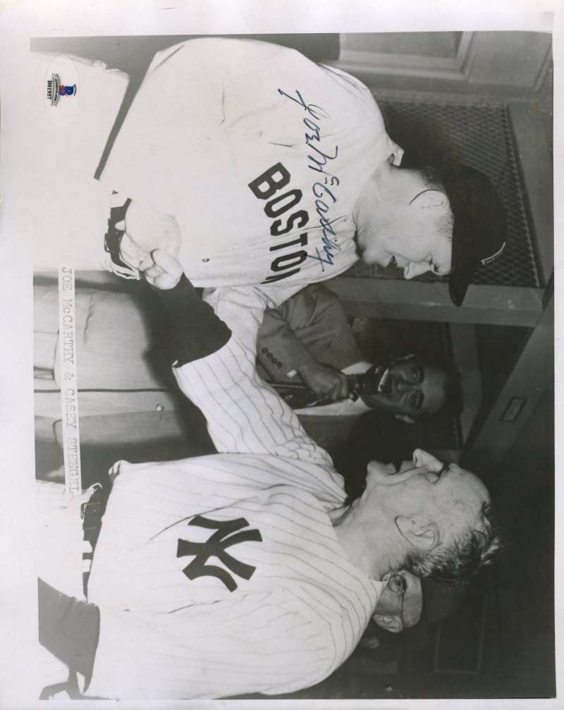 Joe Mccarthy Bas Beckett Coa Hand Signed 8x10 Photo Authentic Autograph