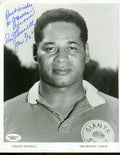 Emlen Tunnell Rare Jsa Coa Signed 8x10 Photo Authentic Autograph