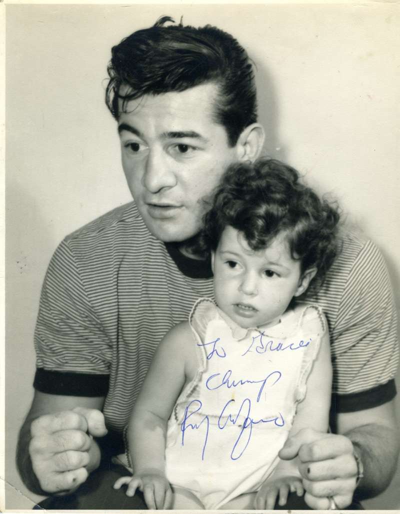 Rocky Graziano Jsa Coa Signed 8x10 Original Studio Photo Authentic Autograph