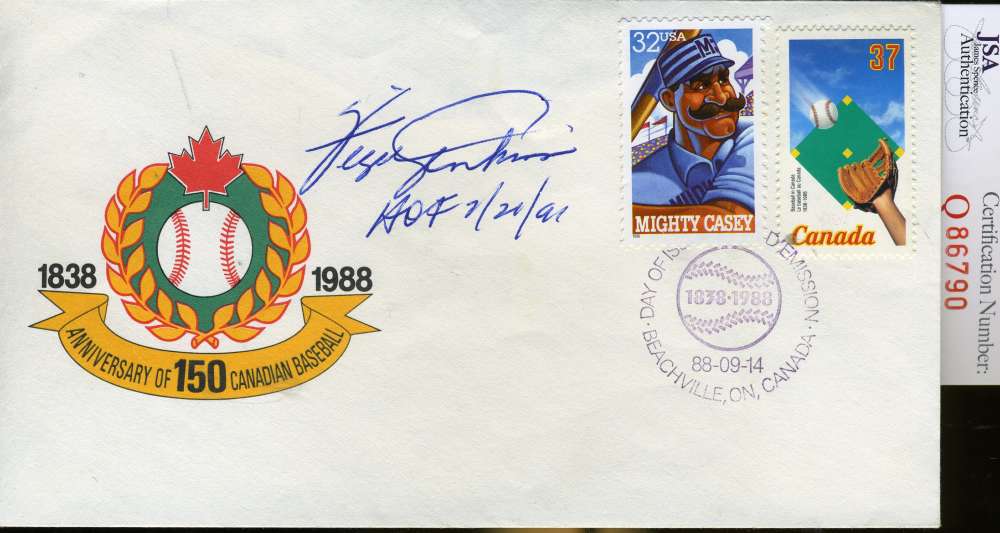 Fergie Jenkins Hof Jsa Signed Fdc Authentic Autograph