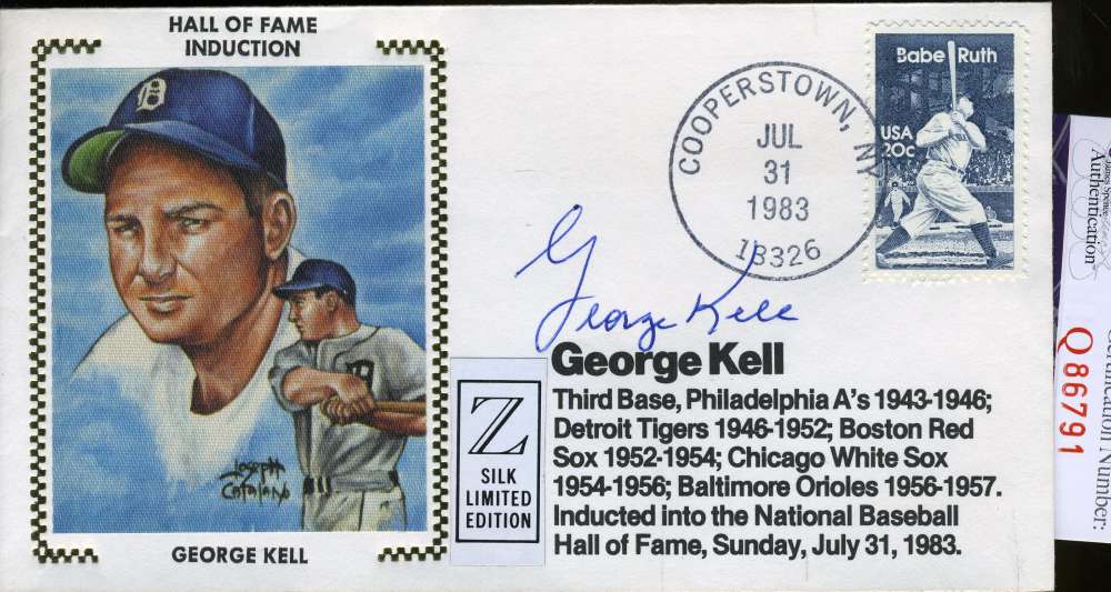 George Kell 1983 Hof Jsa Signed Fdc Authentic Autograph