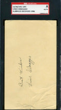 Vince Dimaggio Sgc Hand Signed 1951 Gpc Authentic Autograph