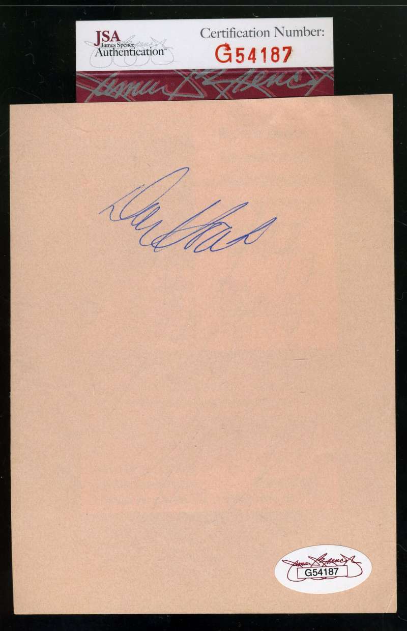 Don Hoak Album Page Jsa Signed Authentic Autograph
