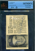 Ken Boyer 1958 Stats Photo Jsa Signed Authentic Autograph