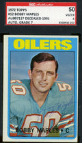 Bobby Maples D.91 1972 Topps Signed Sgc Authentic Autograph