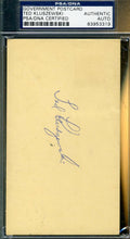 Ted Kluszewski Signed Psa/dna 1961 Gpc Authentic Autograph