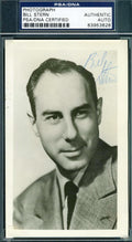 Bill Stern Rare D.71 Psa/dna Coa Hand Signed Photo Authentic Autograph