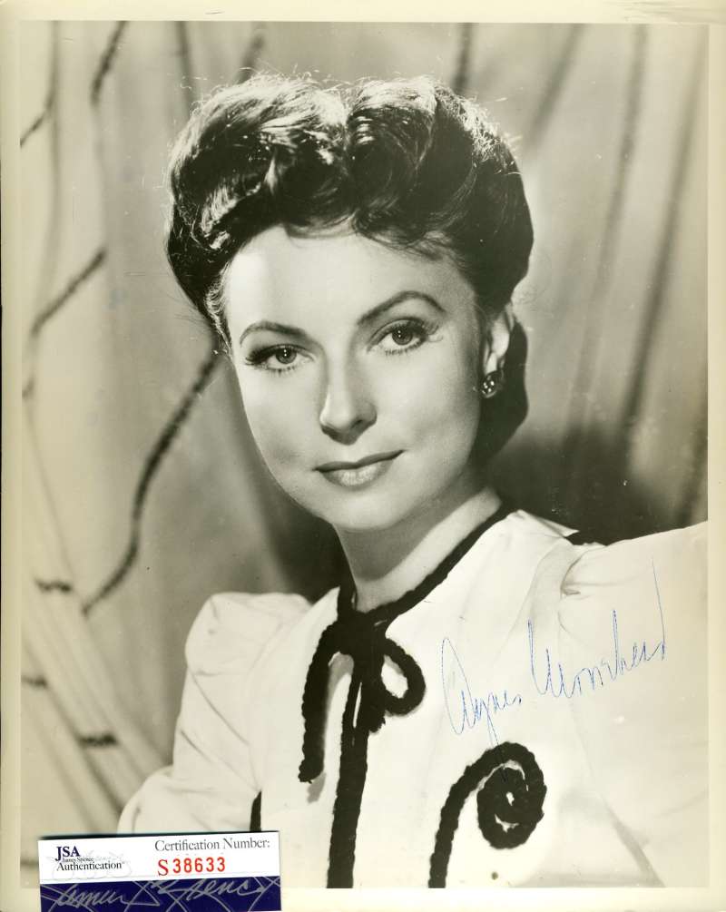 Agnes Moorehead Jsa Coa Hand Signed 8x10 Photo Authenticated Autograph