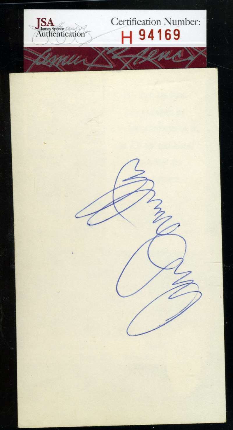 Danny Frisella Jsa Coa Certified Authentic Hand Signed 3x5 Index Card Autograph