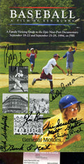 Vin Scully Jsa Signed By 8 Ken Burns Baseball Booklet Certified Autograph