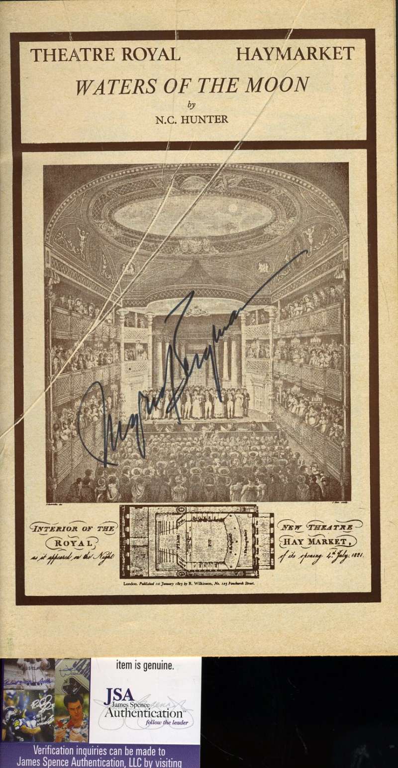 Ingrid Bergman Jsa Hand Signed Haymarket Theatre Program Authentic Autograph