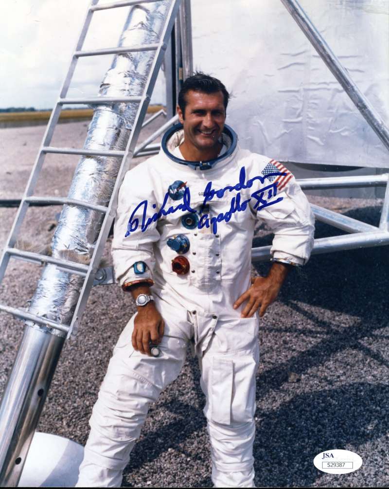 Dick Gordon Jsa Coa Hand Signed 8x10 Authentic Autograph