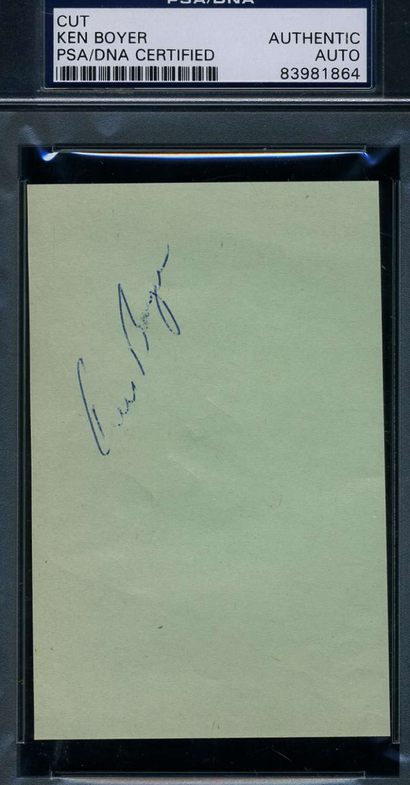 Ken Boyer Early Signed Cut Signature Psa/dna Authentic Autograph