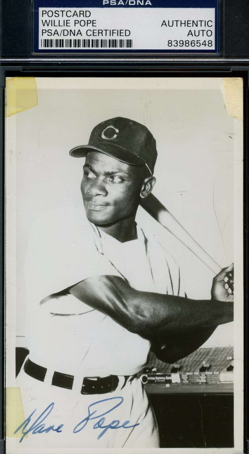 Dave Pope Signed Psa/dna Coa Photo Postcard Authentic Autograph