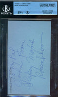 Maxie Rosenbloom Signed Jsa Beckett Coa 3x5 Index Card Authentic Autograph