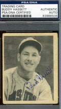 Buddy Hassett 1939 Play Ball Hand Signed Psa/dna Original Authentic Autograph