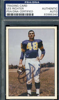 Les Richter 1981 Tcma Hand Signed Psa/dna Original Authentic Autograph