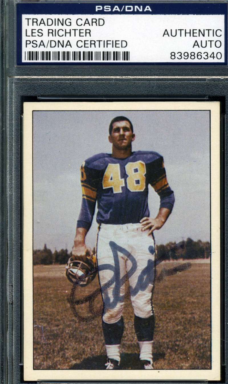 Les Richter 1981 Tcma Hand Signed Psa/dna Original Authentic Autograph