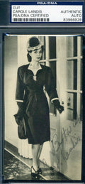 Carole Landis Hand Signed Psa/dna Cert 1940`s Photo Authentic Autograph