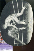 Randy Turpin Jsa Coa Authentic Hand Signed Round 7x9 Rare Photo Autograph
