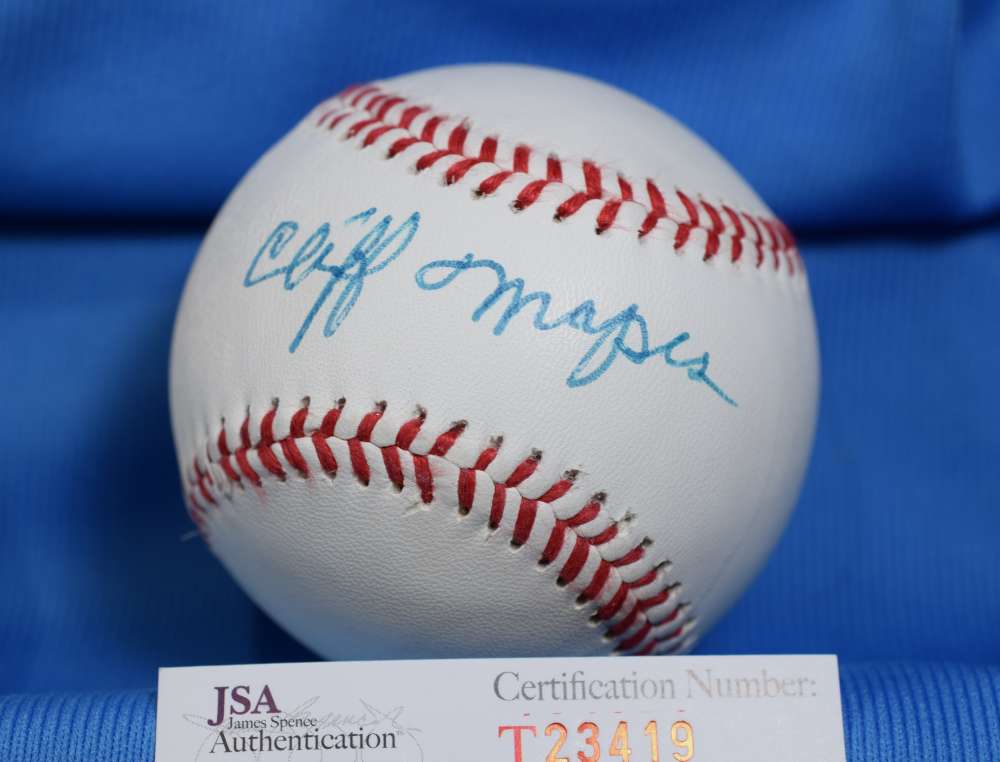Cliff Mapes Signed Jsa Coa Baseball Authentic Autographed Yankees