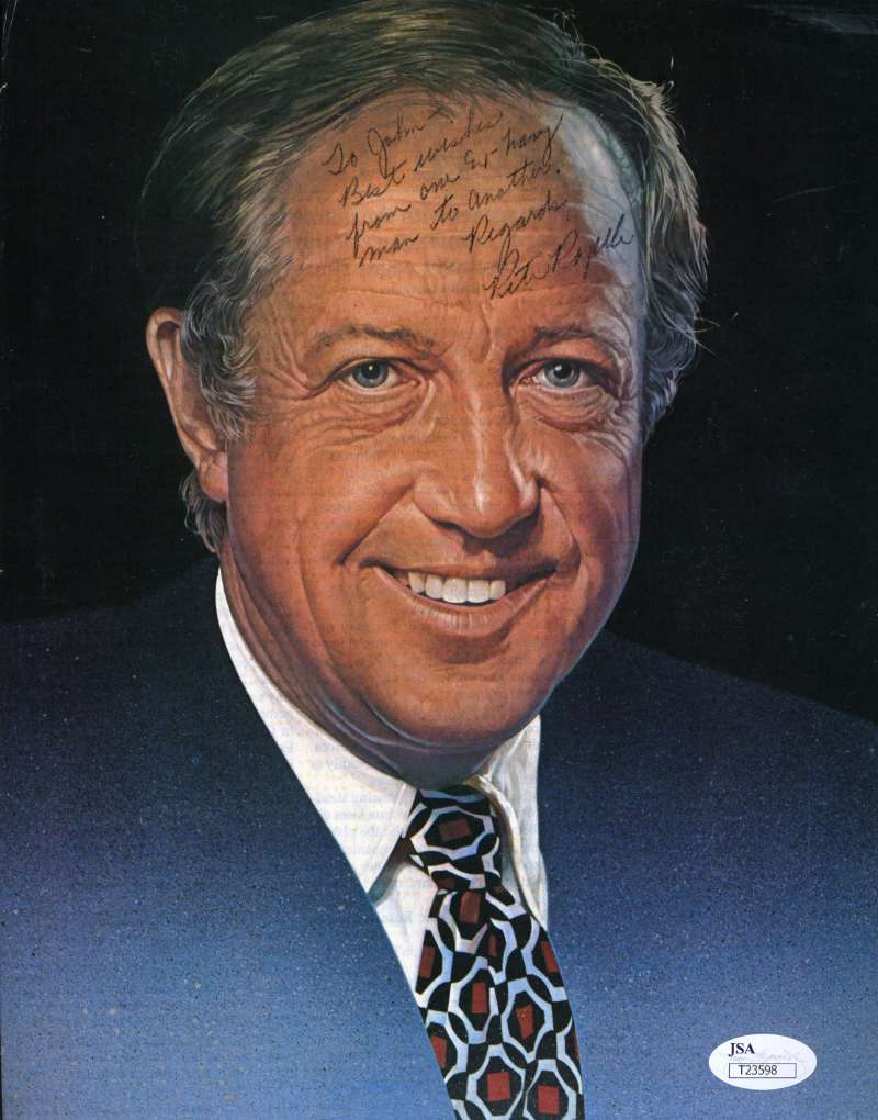 Pete Rozelle Psa Dna Coa Autographed 8x10 Photo Authentic Signed